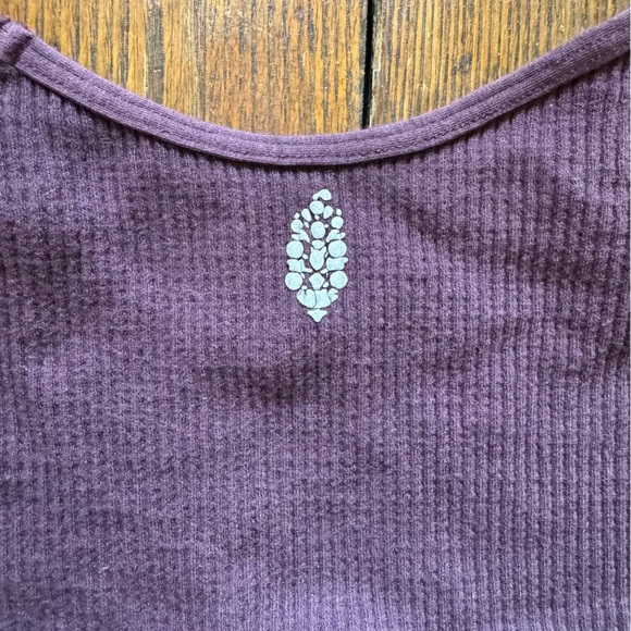Free People Movement Hop to it long sleeve Crop Top XS/S Purple brushed maroon - Picture 6 of 12